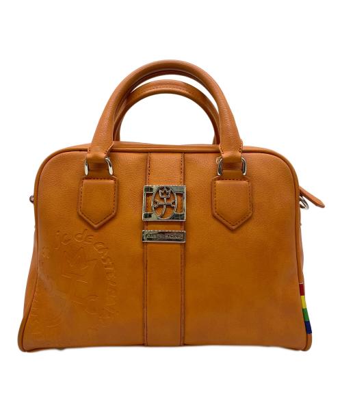 CASTELBAJAC（カステルバジャック）CASTELBAJAC (カステルバジャック) ハンドバッグ オレンジの古着・服飾アイテム