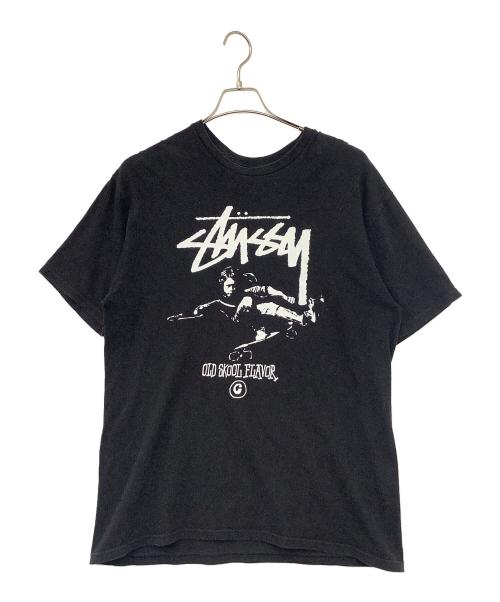 stussy（ステューシー）stussy (ステューシー) 半袖カットソー ブラック サイズ:Ｌの古着・服飾アイテム