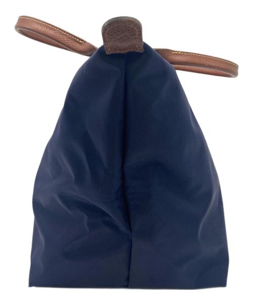 LONGCHAMP（ロンシャン）LONGCHAMP (ロンシャン) ル プリアージュ ネイビー×ブラウンの古着・服飾アイテム