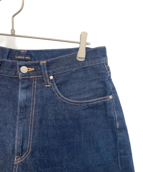 A BATHING APE（アベイシングエイプ）A BATHING APE (ア ベイシング エイプ) デニムハーフパンツ インディゴ サイズ:Lの古着・服飾アイテム