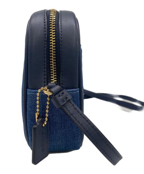 COACH（コーチ）COACH (コーチ) キルティングショルダーバッグ ブルーの古着・服飾アイテム