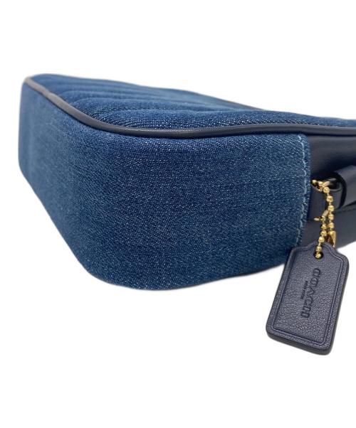 COACH（コーチ）COACH (コーチ) キルティングショルダーバッグ ブルーの古着・服飾アイテム