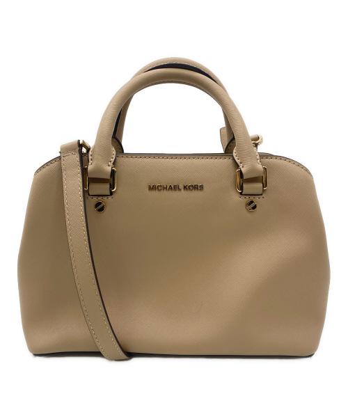 MICHAEL KORS（マイケル・コース）MICHAEL KORS (マイケルコース) 2WAYバッグ ベージュの古着・服飾アイテム