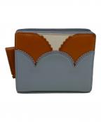 Chloeクロエ）の古着「コンパクトウォレット」｜スカイブルー×オレンジ