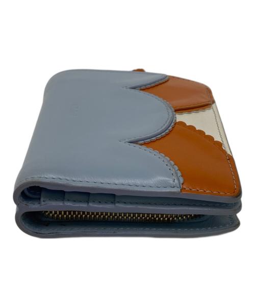 Chloe（クロエ）Chloe (クロエ) コンパクトウォレット スカイブルー×オレンジ サイズ:表記無しの古着・服飾アイテム