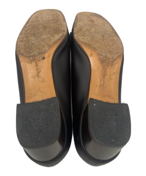 Salvatore Ferragamo（サルヴァトーレ フェラガモ）Salvatore Ferragamo (サルヴァトーレ フェラガモ) リボンパンプス ブラック サイズ:6の古着・服飾アイテム