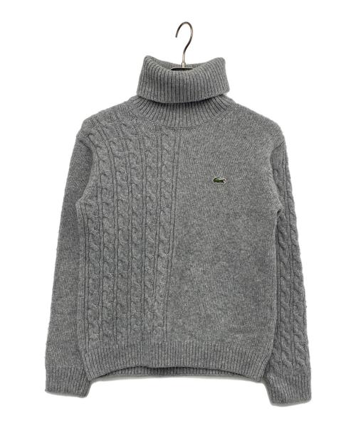 LACOSTE（ラコステ）LACOSTE (ラコステ) 厚手ニット グレー サイズ:Ｍの古着・服飾アイテム