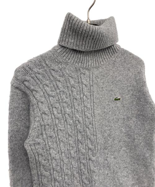LACOSTE（ラコステ）LACOSTE (ラコステ) 厚手ニット グレー サイズ:Ｍの古着・服飾アイテム
