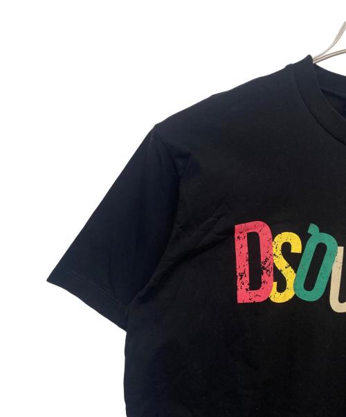 DSQUARED2（ディースクエアード）DSQUARED2 (ディースクエアード) 半袖カットソー ブラック サイズ:Lの古着・服飾アイテム