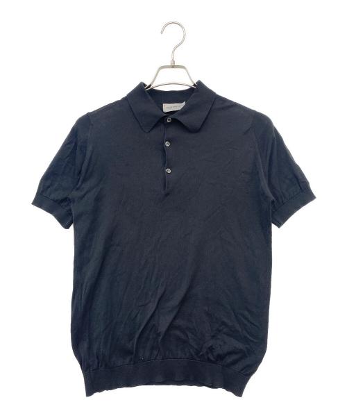 JOHN SMEDLEY（ジョンスメドレー）JOHN SMEDLEY (ジョンスメドレー) ポロシャツ ブラック サイズ:Ｍの古着・服飾アイテム