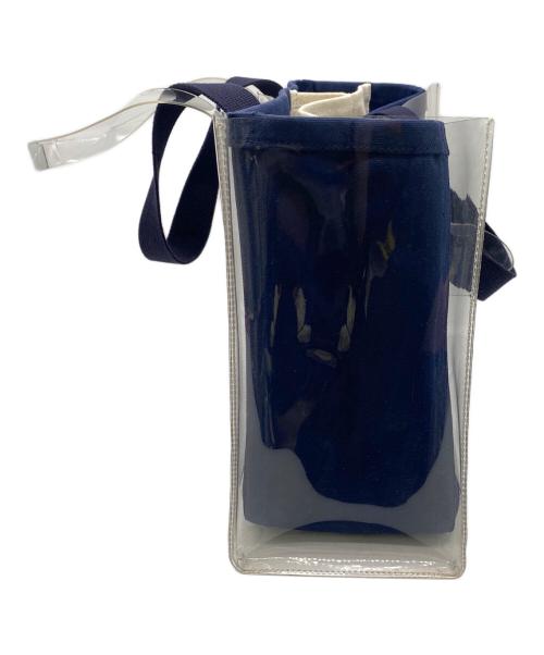 familiar（ファミリア）familiar (ファミリア) ajew (エジュー) クリアバッグ ネイビーの古着・服飾アイテム