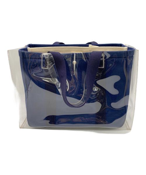 familiar（ファミリア）familiar (ファミリア) ajew (エジュー) クリアバッグ ネイビーの古着・服飾アイテム