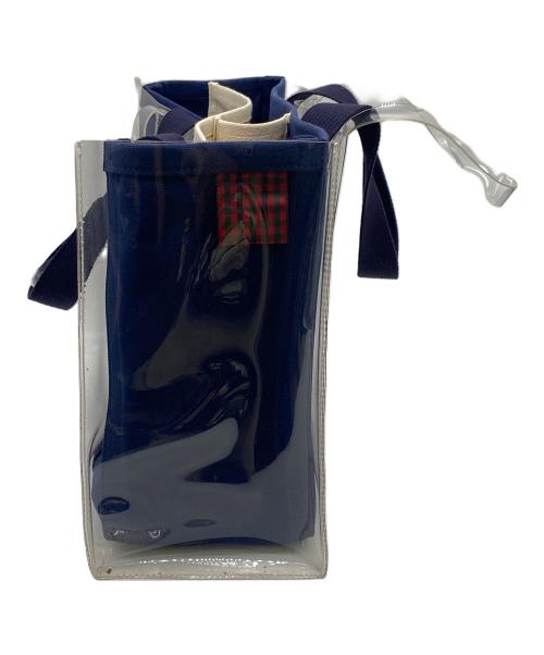 familiar（ファミリア）familiar (ファミリア) ajew (エジュー) クリアバッグ ネイビーの古着・服飾アイテム