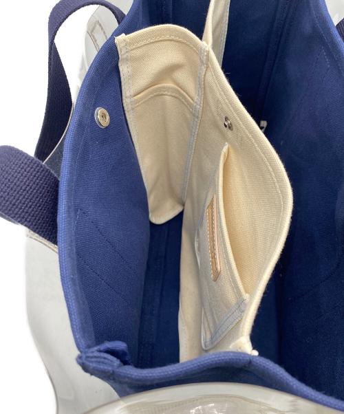 familiar（ファミリア）familiar (ファミリア) ajew (エジュー) クリアバッグ ネイビーの古着・服飾アイテム