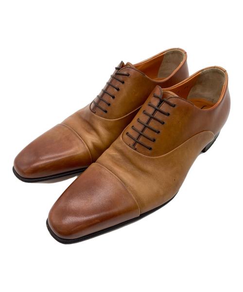 Santoni（サントーニ）Santoni (サントーニ) ストレートチップシューズ キャメル サイズ:25.5cmの古着・服飾アイテム