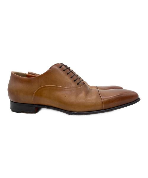 Santoni（サントーニ）Santoni (サントーニ) ストレートチップシューズ キャメル サイズ:25.5cmの古着・服飾アイテム
