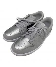 NIKE（ナイキ）の古着「Air Jordan 1 Retro Low OG "Silver"」｜ライトグレー×シルバー