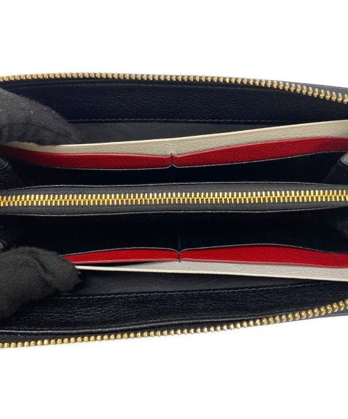 MIU MIU（ミュウミュウ）MIU MIU (ミュウミュウ) ラウンドファスナー財布 ブラックの古着・服飾アイテム