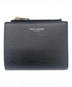 Saint Laurent Parisサンローランパリ）の古着「2つ折り財布」｜ブラック
