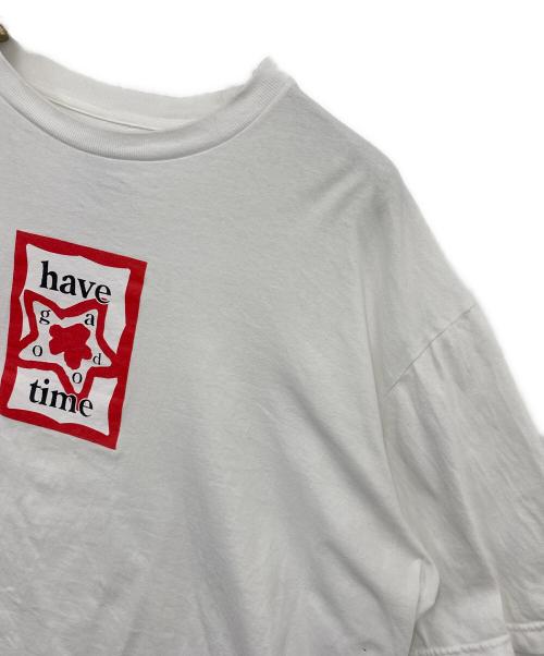 have a good time（ハブアグッドタイム）have a good time (ハブアグッドタイム) starteam 半袖カットソー ホワイト サイズ:Lの古着・服飾アイテム