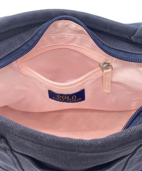 POLO RALPH LAUREN（ポロ・ラルフローレン）POLO RALPH LAUREN (ポロ・ラルフローレン) ミニトートバッグ ネイビーの古着・服飾アイテム