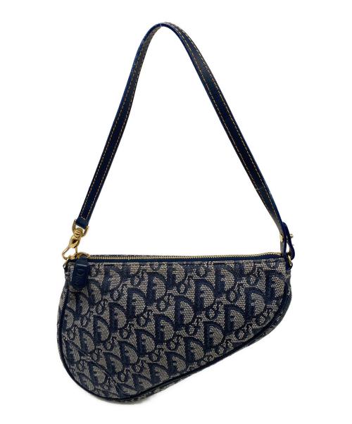 Christian Dior（クリスチャン ディオール）Christian Dior (クリスチャン ディオール) サドルバッグ ネイビーの古着・服飾アイテム
