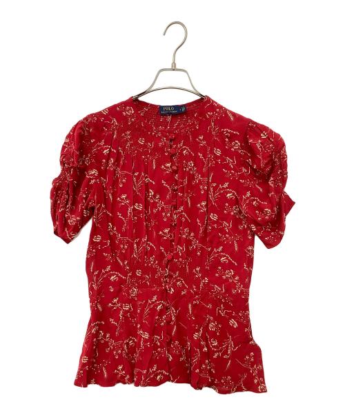 POLO RALPH LAUREN（ポロ・ラルフローレン）POLO RALPH LAUREN (ポロ・ラルフローレン) 半袖ブラウス レッド サイズ:2 未使用品の古着・服飾アイテム