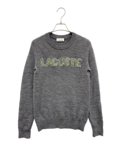 LACOSTE（ラコステ）LACOSTE (ラコステ) 薄手ニット グレー サイズ:Ｓの古着・服飾アイテム