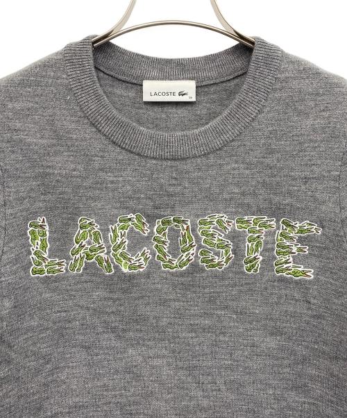 LACOSTE（ラコステ）LACOSTE (ラコステ) 薄手ニット グレー サイズ:Ｓの古着・服飾アイテム