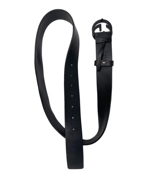 GUCCI（グッチ）GUCCI (グッチ) レザーベルト ブラックの古着・服飾アイテム