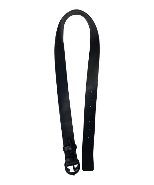 GUCCI（グッチ）GUCCI (グッチ) レザーベルト ブラックの古着・服飾アイテム