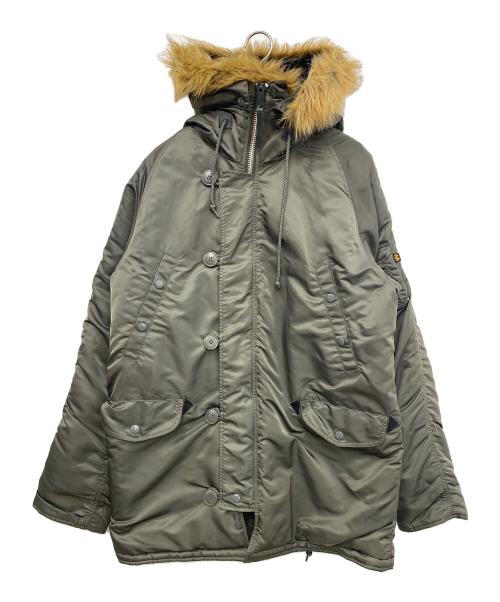 ALPHA（アルファ）ALPHA (アルファ) N-3Bジャケット ブラウン サイズ:ＸＬの古着・服飾アイテム