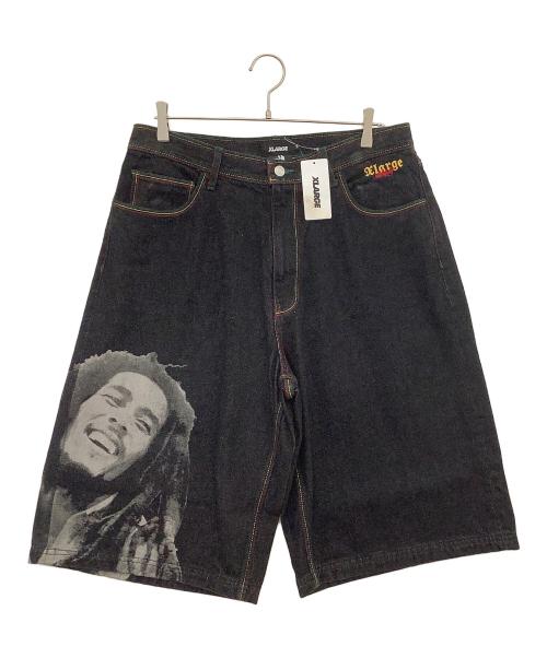 X-LARGE（エクストララージ）X-LARGE (エクストララージ) BOB MARLEY (ボブ・マーリィ) デニムショーツ インディゴ サイズ:91cm (W36) 未使用品の古着・服飾アイテム