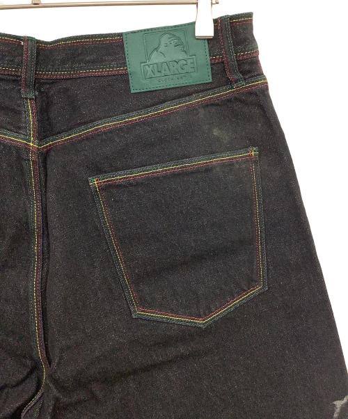 X-LARGE（エクストララージ）X-LARGE (エクストララージ) BOB MARLEY (ボブ・マーリィ) デニムショーツ インディゴ サイズ:91cm (W36) 未使用品の古着・服飾アイテム