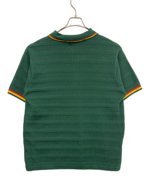 X-LARGE（エクストララージ）X-LARGE (エクストララージ) BOB MARLEY (ボブ・マーリィ) メッシュニットポロシャツ グリーン サイズ:XL 未使用品の古着・服飾アイテム