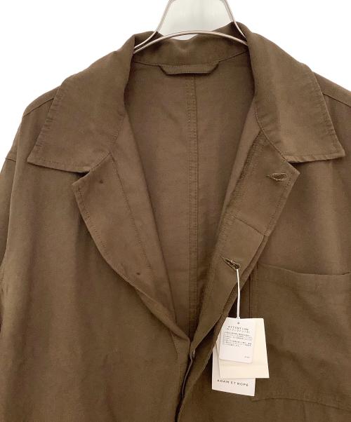 Adam et Rope（アダム エ ロペ）Adam et Rope (アダム エ ロペ) リネンミックスオールインワン ブラウン サイズ:Ｌ 未使用品の古着・服飾アイテム