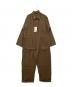 Adam et Rope（アダム エ ロペ）の古着「リネンミックスオールインワン」｜ブラウン