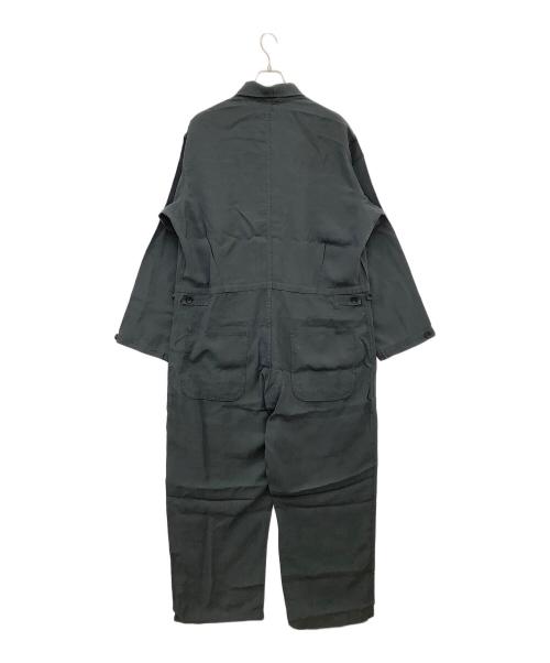 Adam et Rope（アダム エ ロペ）Adam et Rope (アダム エ ロペ) リネンミックスオールインワン ブラック サイズ:Ｌ 未使用品の古着・服飾アイテム