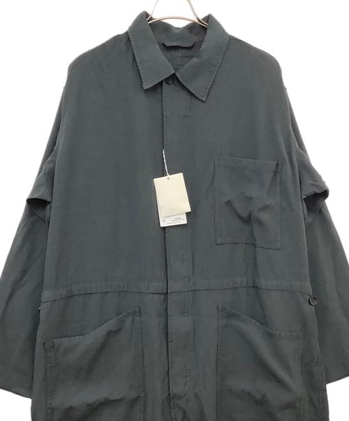 Adam et Rope（アダム エ ロペ）Adam et Rope (アダム エ ロペ) リネンミックスオールインワン ブラック サイズ:Ｌ 未使用品の古着・服飾アイテム