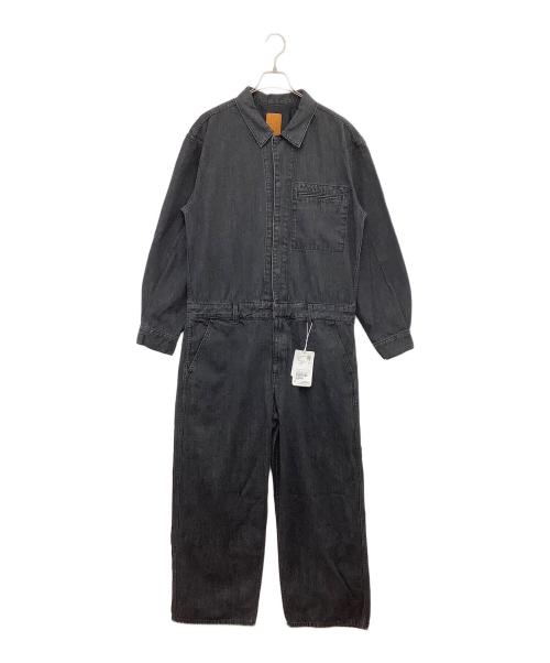 Adam et Rope（アダム エ ロペ）Adam et Rope (アダム エ ロペ) デニムオールインワン ブラック サイズ:Ｌ 未使用品の古着・服飾アイテム