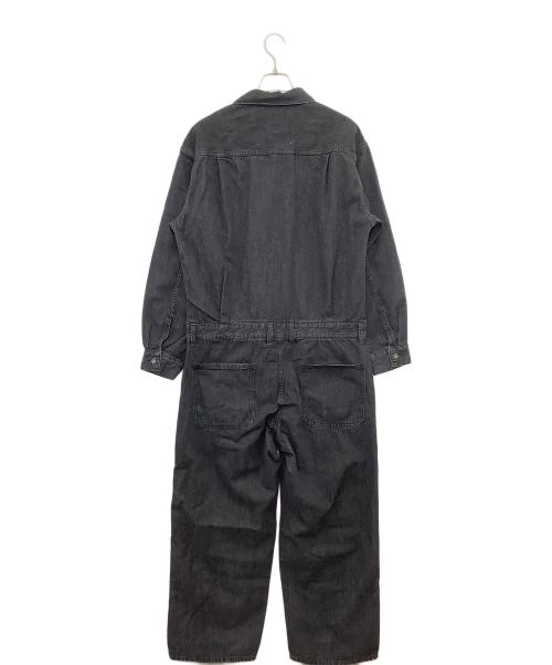 Adam et Rope（アダム エ ロペ）Adam et Rope (アダム エ ロペ) デニムオールインワン ブラック サイズ:Ｌ 未使用品の古着・服飾アイテム