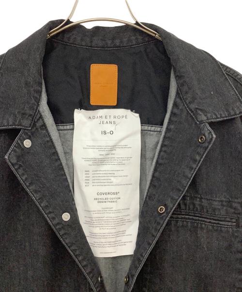 Adam et Rope（アダム エ ロペ）Adam et Rope (アダム エ ロペ) デニムオールインワン ブラック サイズ:Ｌ 未使用品の古着・服飾アイテム