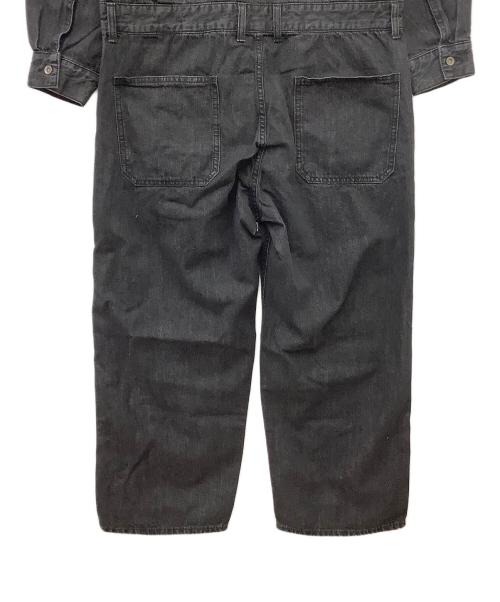 Adam et Rope（アダム エ ロペ）Adam et Rope (アダム エ ロペ) デニムオールインワン ブラック サイズ:Ｌ 未使用品の古着・服飾アイテム