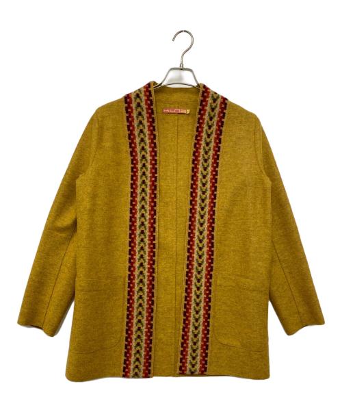 KUNA（クーナ）KUNA (クーナ) アルパカカーディガン マスタード サイズ:Sの古着・服飾アイテム