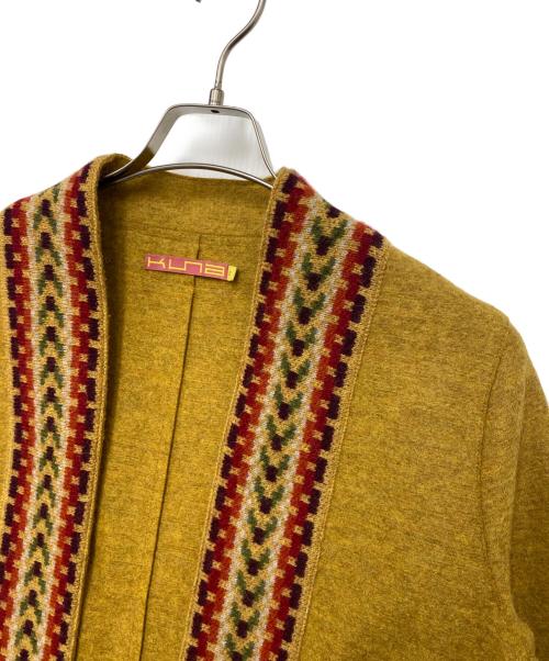 KUNA（クーナ）KUNA (クーナ) アルパカカーディガン マスタード サイズ:Sの古着・服飾アイテム
