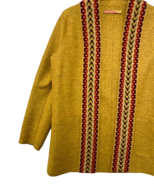 KUNA（クーナ）KUNA (クーナ) アルパカカーディガン マスタード サイズ:Sの古着・服飾アイテム