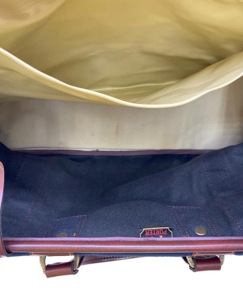 PORTER（ポーター）PORTER (ポーター) ボストンバッグ ネイビー×ブラウンの古着・服飾アイテム