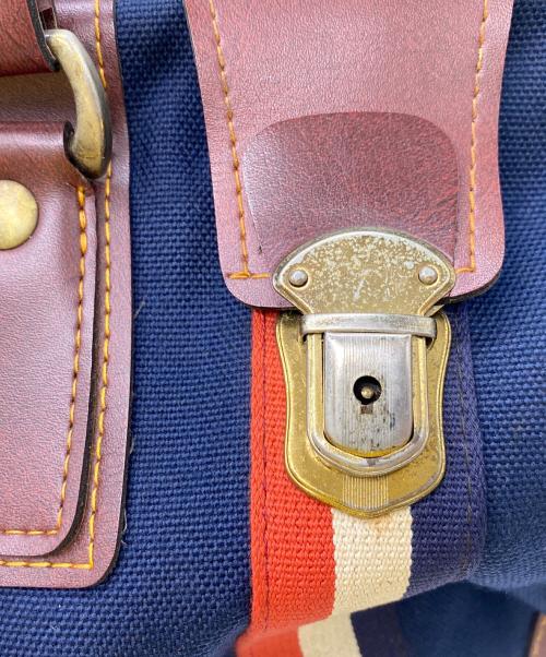 PORTER（ポーター）PORTER (ポーター) ボストンバッグ ネイビー×ブラウンの古着・服飾アイテム