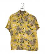 Sun Surfサンサーフ）の古着「半袖シャツ」｜イエロー
