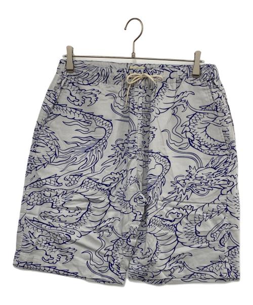 Schott（ショット）Schott (ショット) ショートパンツ ホワイト×ネイビー サイズ:XL 未使用品の古着・服飾アイテム
